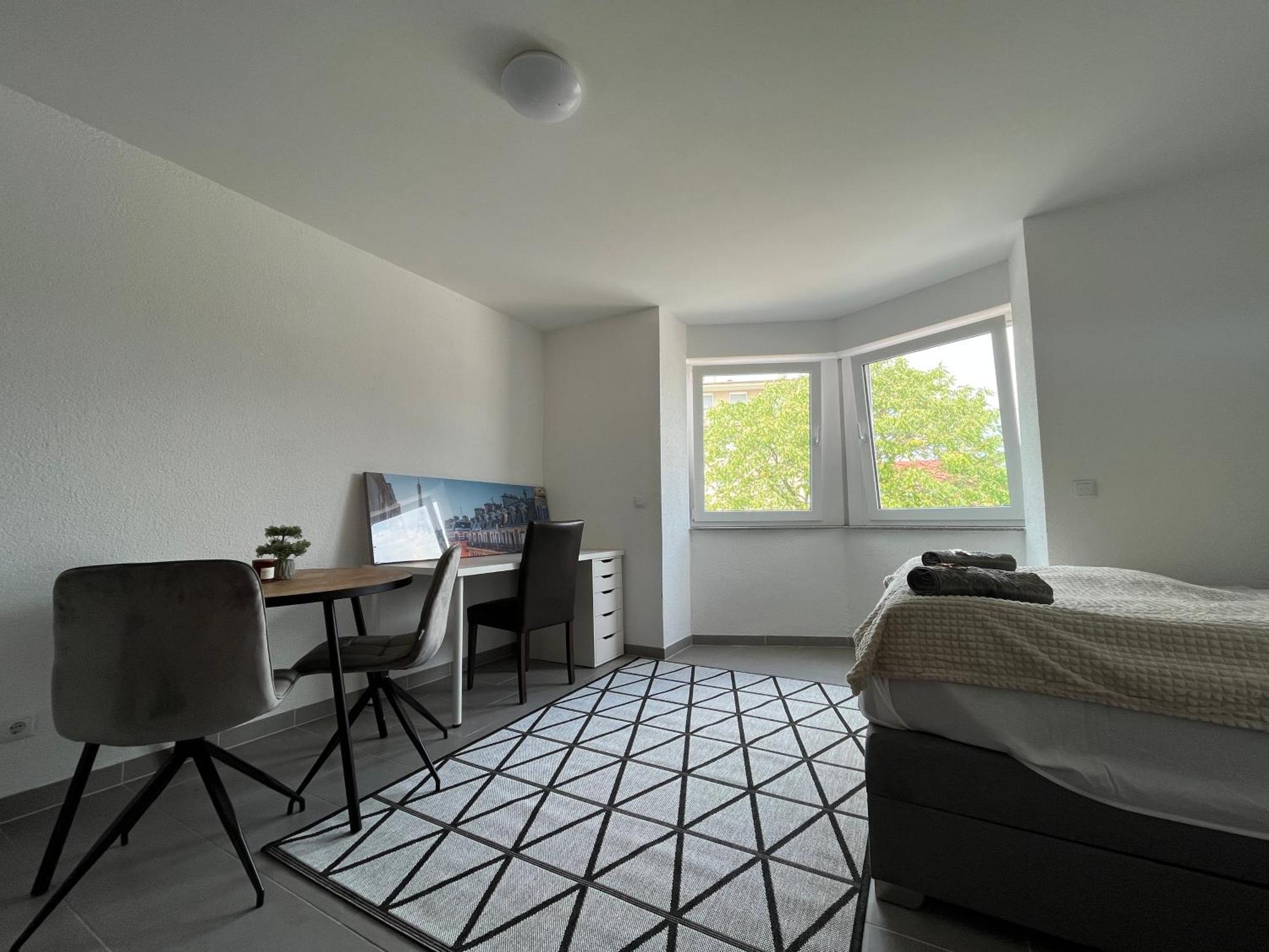 Simplex Apartments Am Europaplatz Karlsruhe Quarto foto