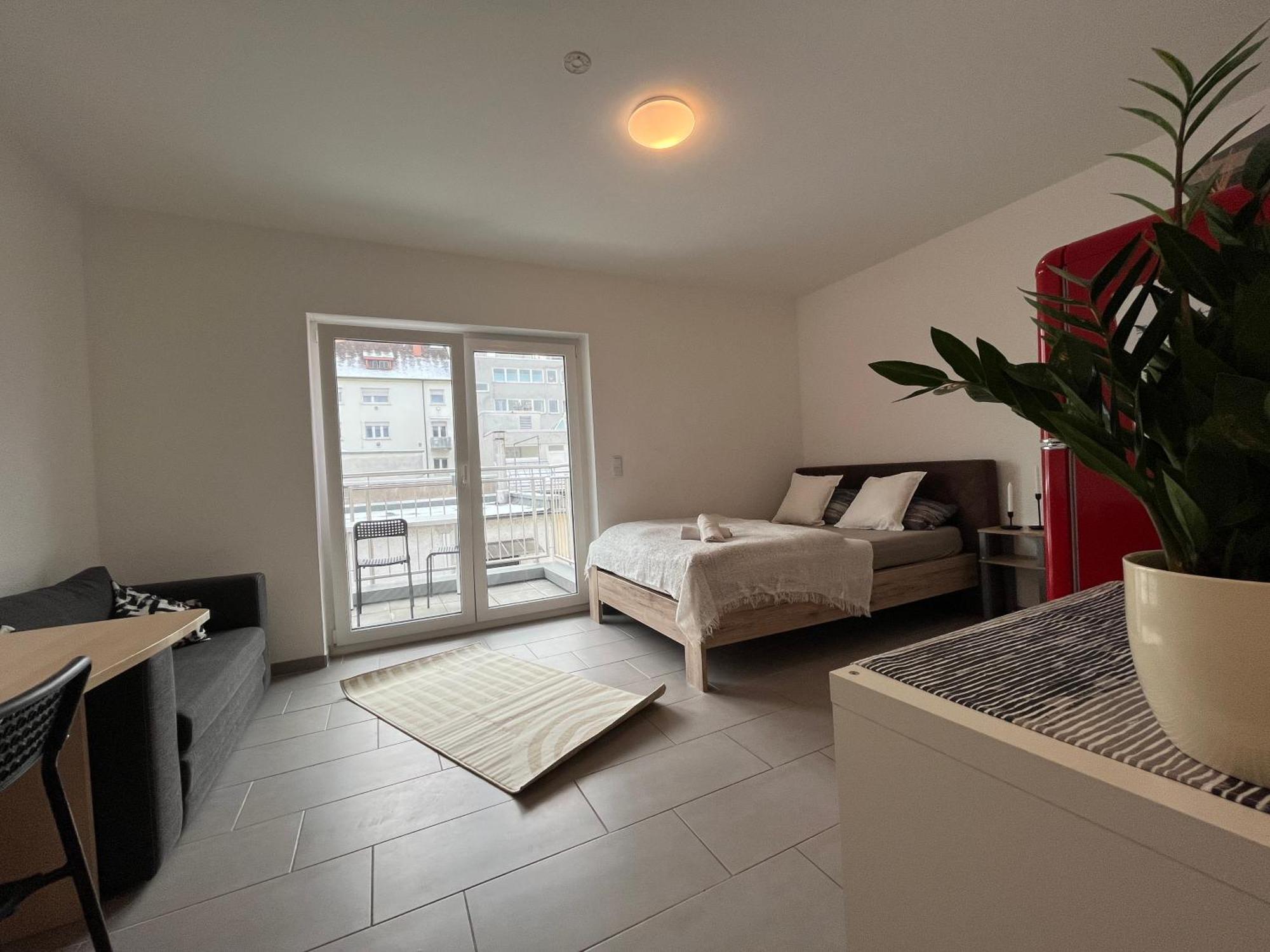 Simplex Apartments Am Europaplatz Karlsruhe Quarto foto